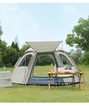 Large Hexagon Double-Layer Waterproof Camping Tent DYLF2063 by ECOTREK