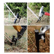 Ecotrek Heavy Duty Tent Pegs – 40cm Steel Camping Stakes for Hard Ground, Beach & Grass JP120512 by ECOTREK