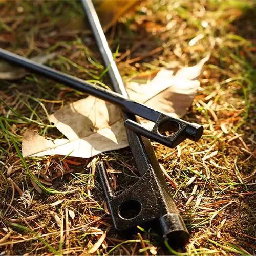 Ecotrek Heavy Duty Tent Pegs – 40cm Steel Camping Stakes for Hard Ground, Beach & Grass JP120512 by ECOTREK