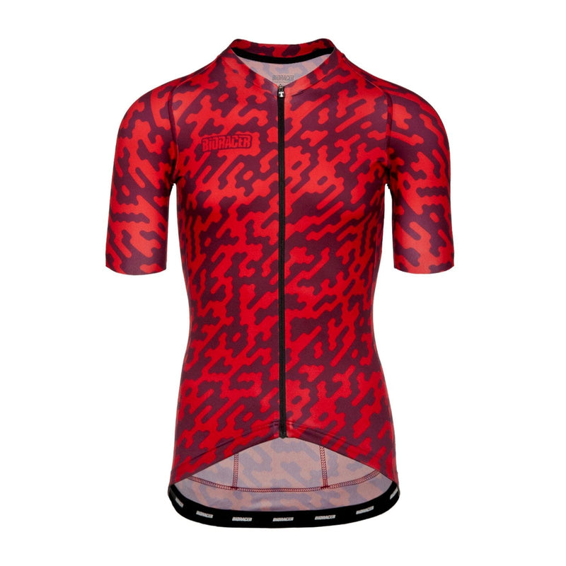 Euro Cycling NZ Clothing Bioracer Spitfire Jersey SS Red Noise Bioracer Spitfire Jersey SS Red Noise Cycling Jersey | NZ
