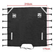 Caravan Front Towing Cover Tough 600D Protector LED Light Reflective Strips by salelink.co.nz