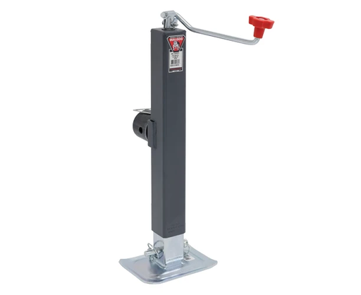 3625kg Square Trailer Jack - Side Mount - 380mm Travel by Trojan