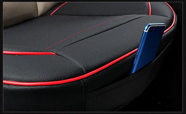 Car Seat Cover Faux Leather Cushion 5 Seater Full Set Front Rear Premium Quality by dealonline.co.nz