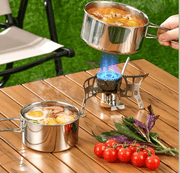 Outdoor Cookware Set - 304 Stainless Steel Camping Utensils Kit HW2011 by ECOTREK