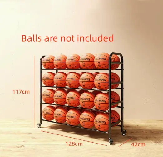 Basketball Storage Rack 4 Layers