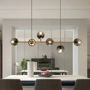 Modern Hanging Lamp Ceiling Light Roung Grey Glass Lampshade by salelink.co.nz