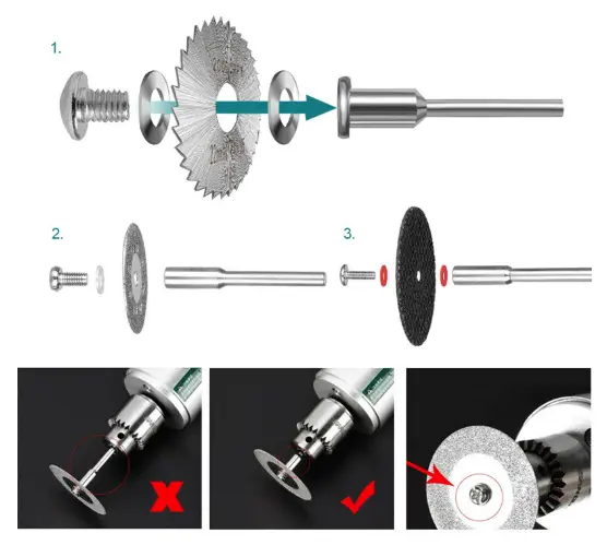 60Pcs Circular Cutting Wheel Grinding Disc Tool Set by salelink.co.nz