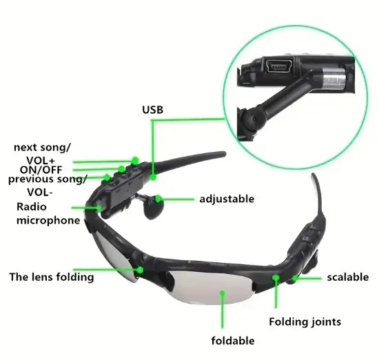 Bluetooth Sunglasses by salelink.co.nz