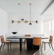 Modern Hanging Lamp Ceiling Light Roung Grey Glass Lampshade by salelink.co.nz