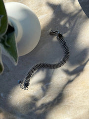 Ataahua Silver Braided Mesh Bracelet by Tahana Jewellery