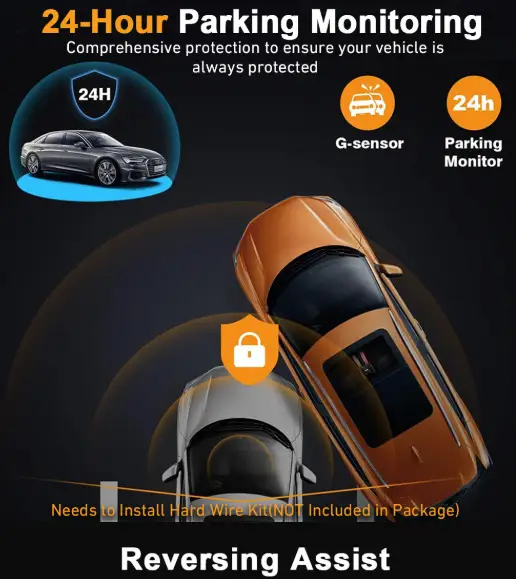Four-record Driving Recorder Dash Cam Four Channel Video by salelink.co.nz