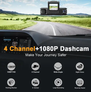 Four-record Driving Recorder Dash Cam Four Channel Video by salelink.co.nz