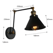 Vintage Retro Industrial Arm Sconce Wall Light Lamp Fixture Fitting by salelink.co.nz