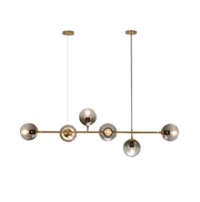 Modern Hanging Lamp Ceiling Light Roung Grey Glass Lampshade by salelink.co.nz