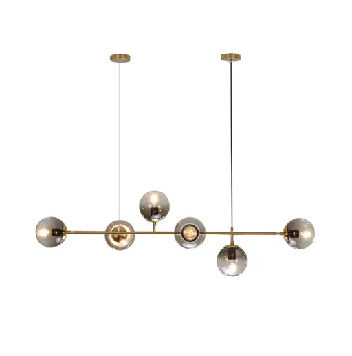 Modern Hanging Lamp Ceiling Light Roung Grey Glass Lampshade by salelink.co.nz