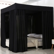 1.5x2x1.95m 4 Corner Post Bed Curtains Canopy Bed Canopy Curtains by salelink.co.nz