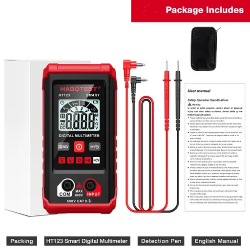 Digital Multimeter True RMS Auto Range DC AC Voltage Tester by salelink.co.nz