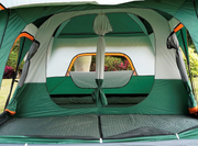 Silver Coated Tent Camping Tent 430x305x203cm - Green by salelink.co.nz