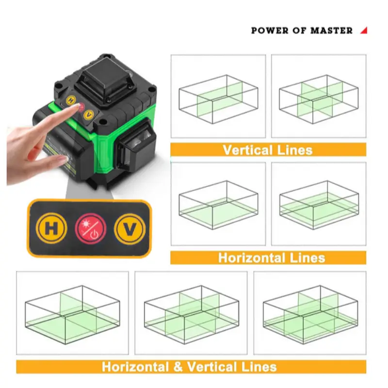 16-Line Green Laser Level Self-Leveling by salelink.co.nz