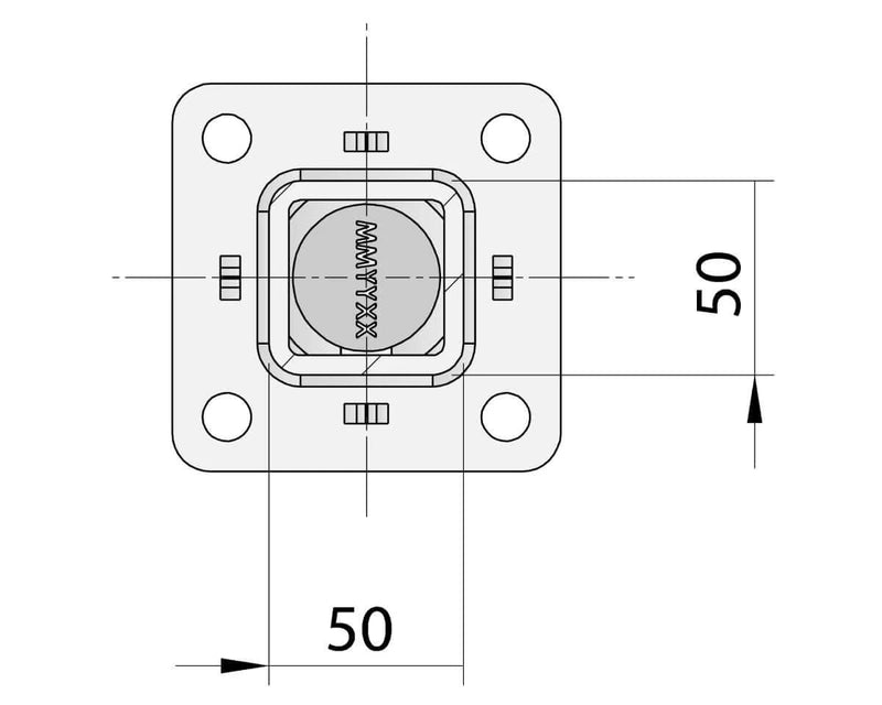 Gull Wing Axle - Non-Braked - 1750kg - Galvanised technical drawing showing dimensions and design.