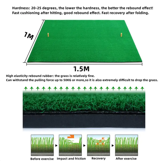 1x1.5M Golf Practice Mat by salelink.co.nz