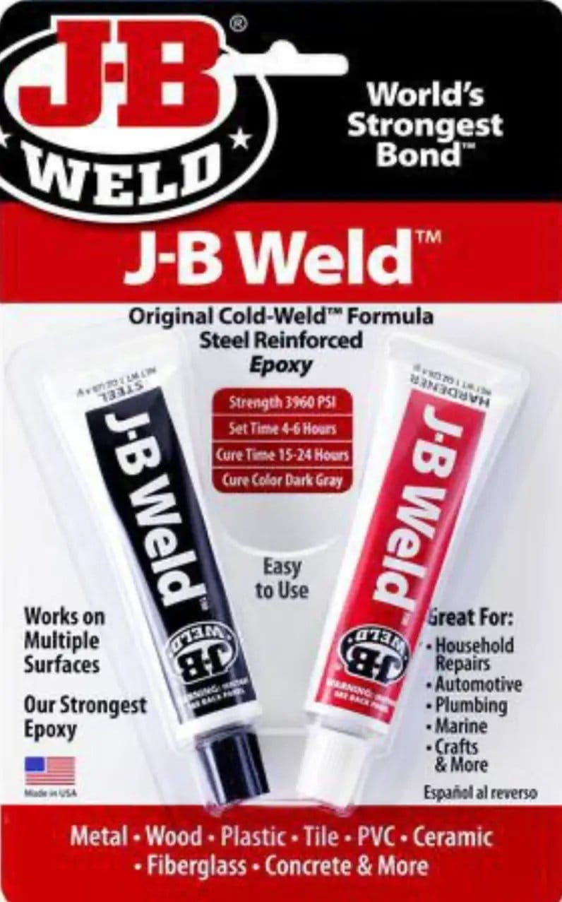 Racing Pro NZ Ltd JB Weld Original Cold Weld Epoxy Adhesive Twin Pack 28.4g each - 8265S JB Weld Original Cold Weld Epoxy Adhesive Twin Pack 28.4g each - 8265S