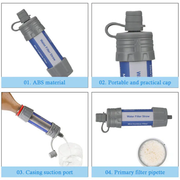 Portable Camping Hiking Mini Water Filter Straw Purifier by salelink.co.nz