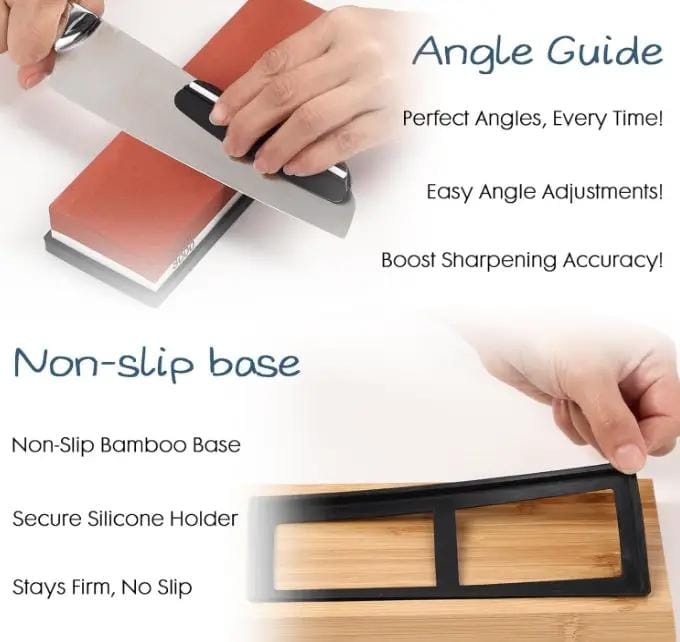 g8buynz Knife Sharpening Stone Set, 4 Side Grit 400/1000, 3000/8000 Whetstone, Wet Stone Sharpener Stone Kit Knife Sharpening Stone Set, 4 Side Grit 400/1000, 3000/8000 Whetstone, Wet Stone Sharpener Stone Kit