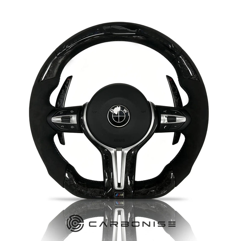 BMW Steering Wheel (Forged Carbon Fiber+Alcantara) @7 by CARBONISE