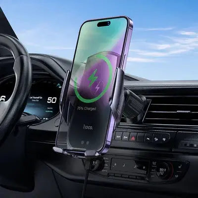 BroDeals Car Phone Holder 15W Automatic Clamping Wireless Charging Air Vent Car Mount 15W Automatic Clamping Wireless Charging Air Vent Car Mount