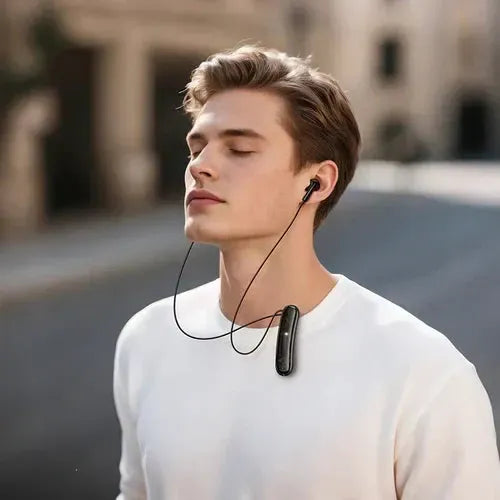 Magnetic Lapel Bluetooth Earphone with 12 Hours by BroDeals