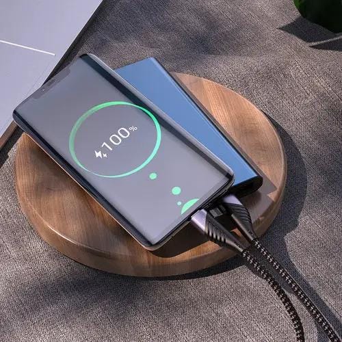 60W PD Nylon Braided Super Fast Charging Cable by BroDeals