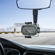 BroDeals Car Phone Holder Ultra Thin Rear View Mirror Phone Holder w/ Dual Joint Ultra Thin Rear View Mirror Phone Holder w/ Dual Joint