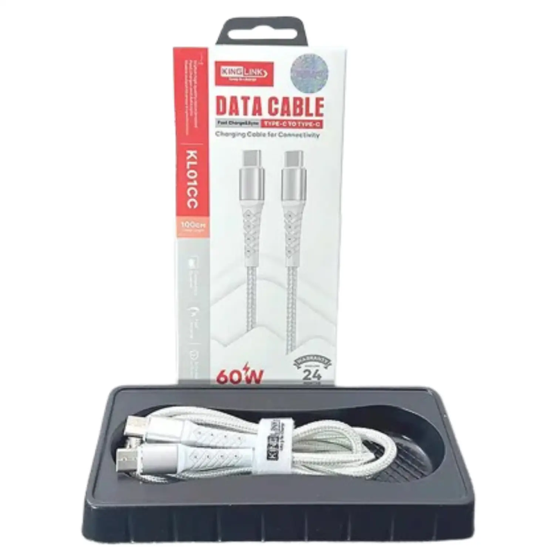 Kinglink 1m 60W Type-C to C Cable KL01CC by 9eight5