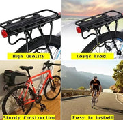 g8buynz Bicycle Rear Bike Cargo Rack,110 Lbs Capacity Aluminum Alloy Bicycle Rear Rack Bicycle Rear Bike Cargo Rack,110 Lbs Capacity Aluminum Alloy Bicycle Rear Rack