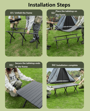 Portable Outdoor Folding Table – Egg Roll Style, 120cm LFRD5648 by ECOTREK