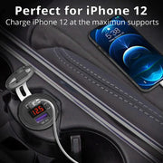 g8buynz g8buynz 12V USB C Car Charger Socket Dual PD & QC 3.0 Ports Car Adapter with 60cm Wire Blue 12V USB C Car Charger Socket Dual PD & QC 3.0 Ports Car Adapter with 60cm Wire Blue