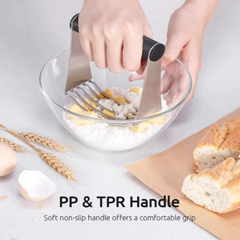 g8buynz g8buynz Dough Blender with 10cm Fixed Handle Pastry Mixer with 5 Stainless Steel Blades Dough Blender with 10cm Fixed Handle Pastry Mixer with 5 Stainless Steel Blades