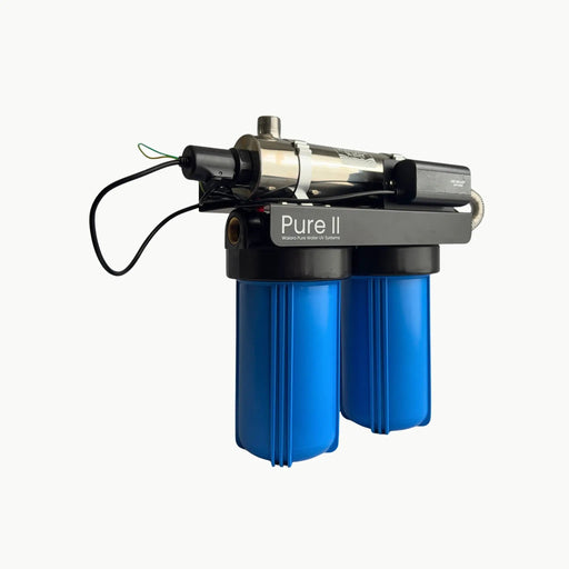 Waiora Pure II Whole House UV Water Filter - 2 Stage + UV, 33W, Flow-Activated, 30 LPM NZ by Filtration Station NZ