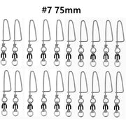 #7 20PCS Ball Bearing Fishing Swivels Snap Coastlock Fishing Line Connector by salelink.co.nz