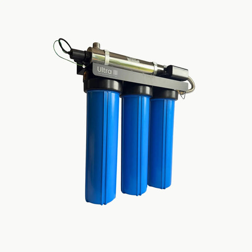 Waiora Ultra III Whole House UV Water Filter - 3 Stage + UV, 48W, Flow-Activated, 45 LPM NZ by Filtration Station NZ