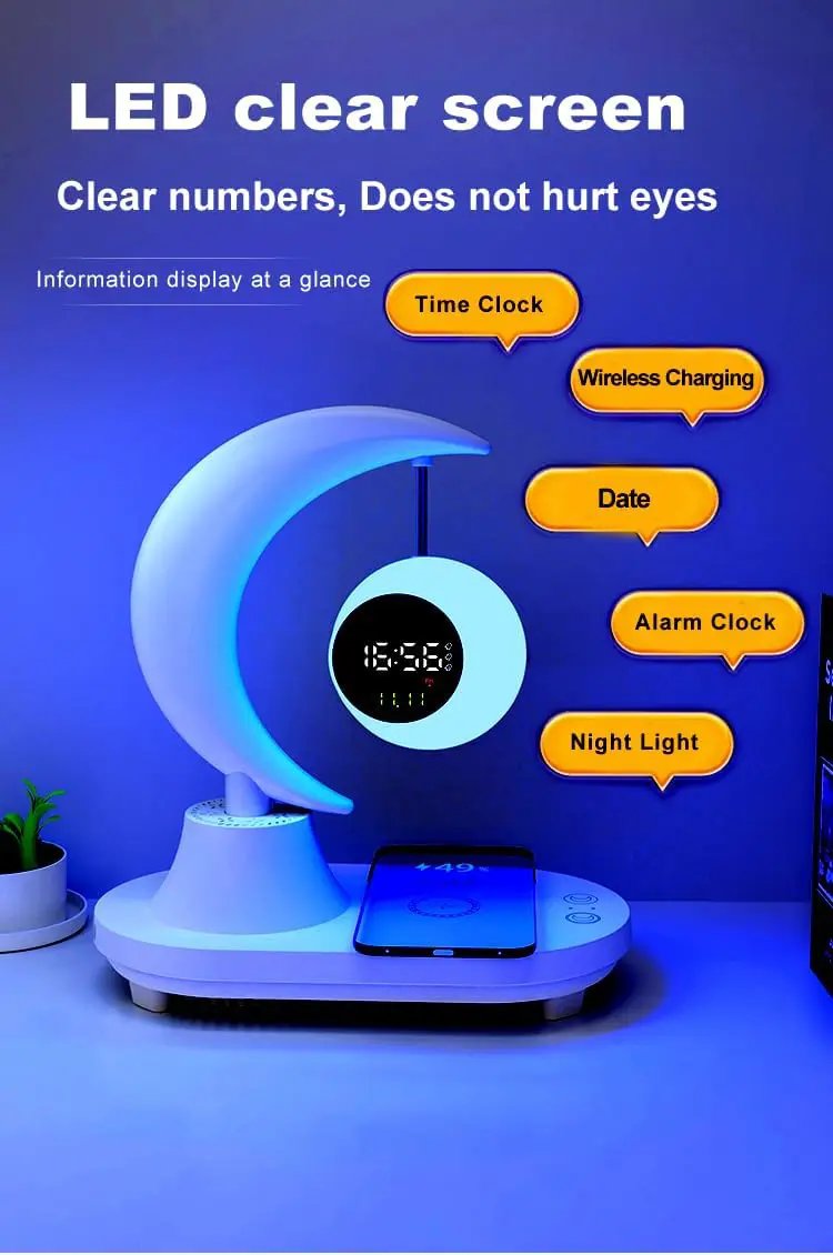 Smart Desk Lamp Wireless Charger by salelink.co.nz
