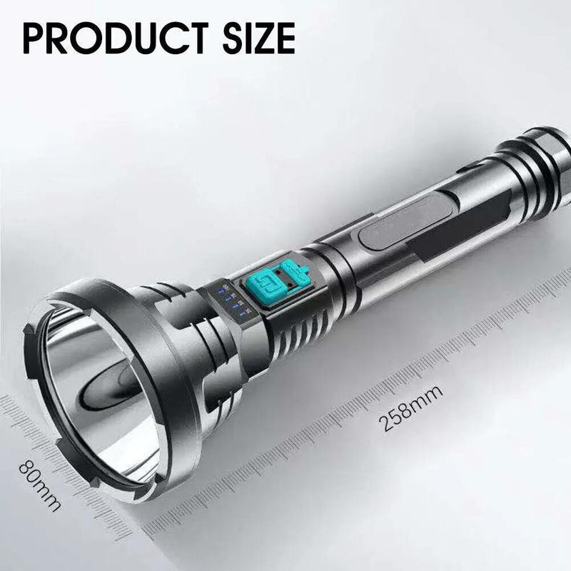 Super Bright Rechargeable Flashlight Torch by salelink.co.nz