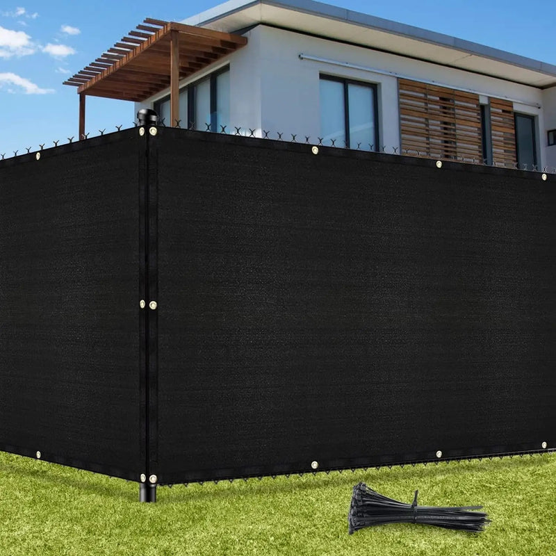 180GSM Privacy Fence Screen Black 1Mx3M by salelink.co.nz
