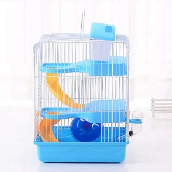 3 Tiers Gorgeous Hamster Mouse Cage pet toy Storey Fantasia Cage Castle - Pink by dealonline.co.nz