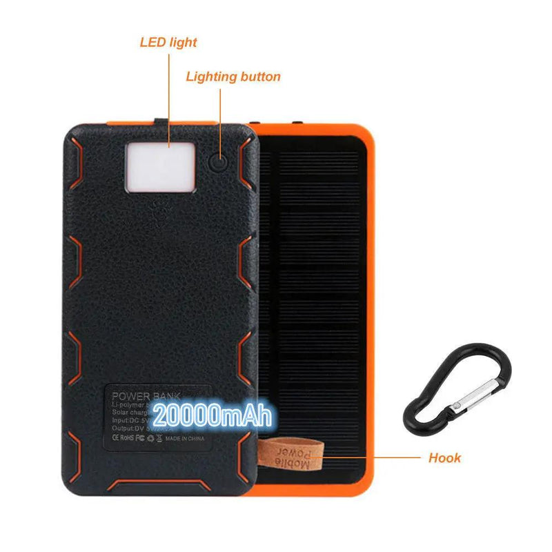 20000mAh Solar Power Bank by salelink.co.nz