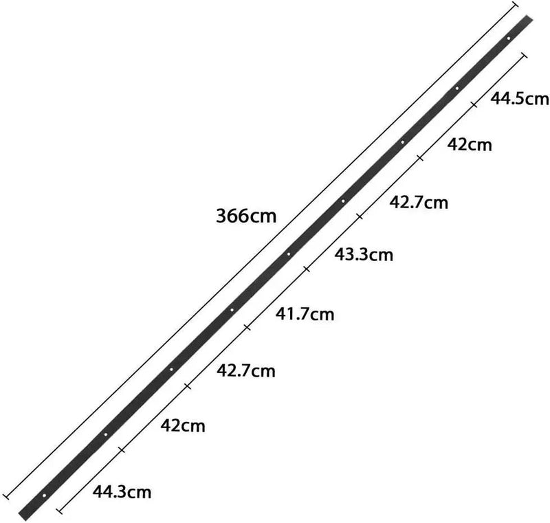 12FT/366cm Barn Door Hardware Kit by salelink.co.nz