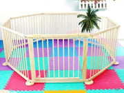 8PC WOODEN BABY PLAYPEN by Kiwi Grab