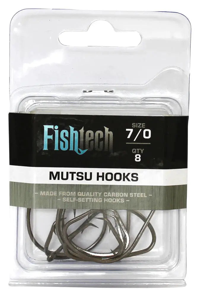 Mutsu Hooks 7/0 8 Per Pack by NZ Diver