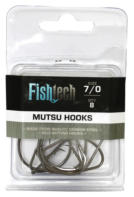 Mutsu Hooks 7/0 8 Per Pack by NZ Diver